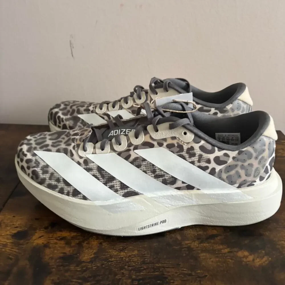 Adidas adizero evo sl leapard print size 7.5 women